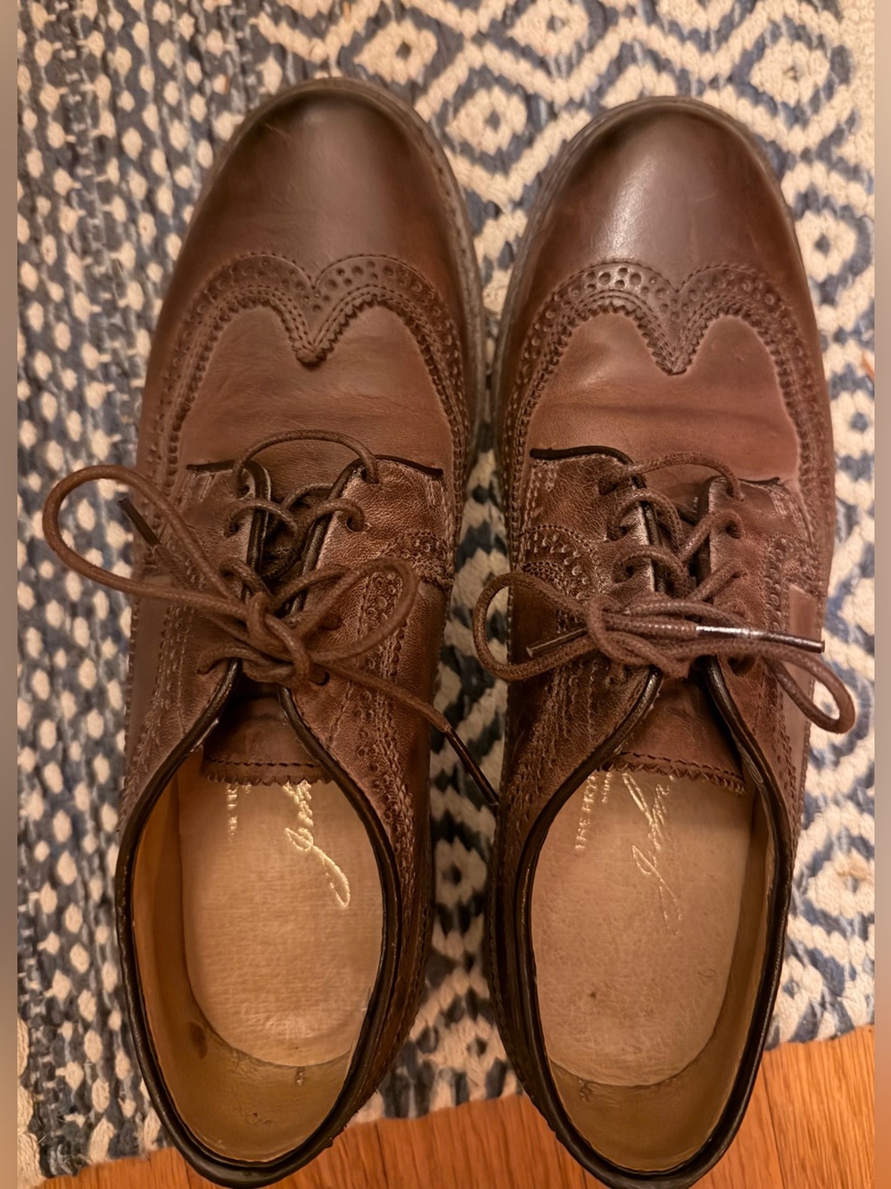 Frye James Wingtip Lace up Shoe